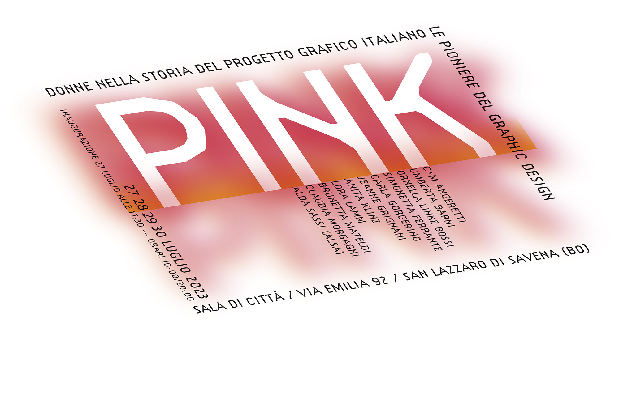 PINK. The Pioneers of Graphic Design in San Lazzaro di Savena – BEDA